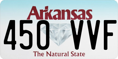 AR license plate 450VVF
