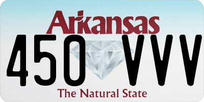 AR license plate 450VVV