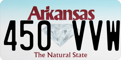 AR license plate 450VVW