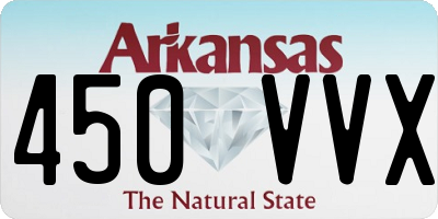 AR license plate 450VVX