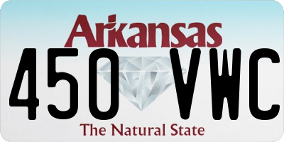 AR license plate 450VWC