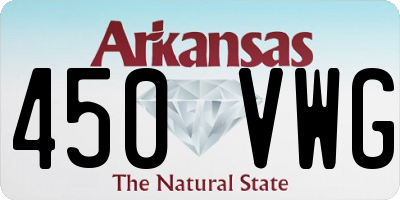 AR license plate 450VWG