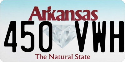 AR license plate 450VWH