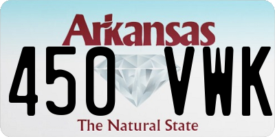 AR license plate 450VWK