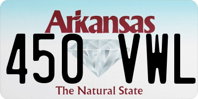 AR license plate 450VWL