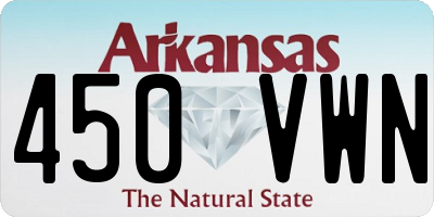 AR license plate 450VWN