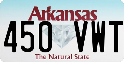 AR license plate 450VWT