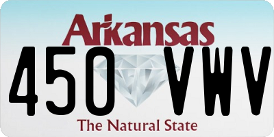 AR license plate 450VWV