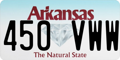 AR license plate 450VWW