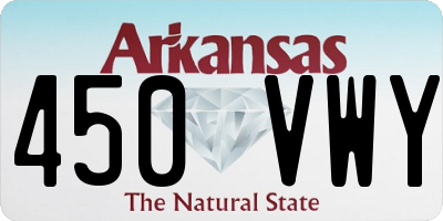 AR license plate 450VWY