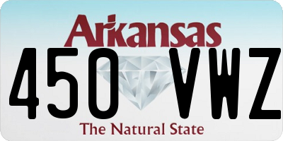 AR license plate 450VWZ