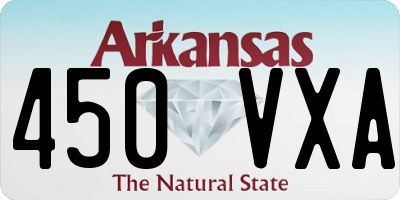 AR license plate 450VXA