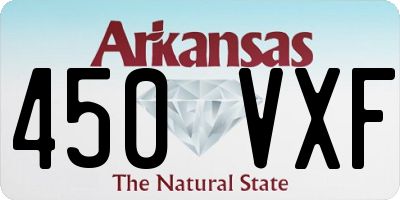 AR license plate 450VXF