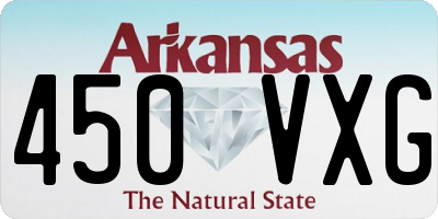 AR license plate 450VXG