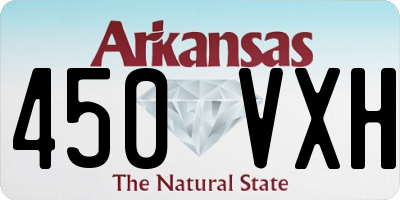 AR license plate 450VXH