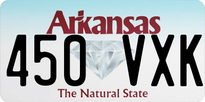 AR license plate 450VXK