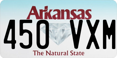 AR license plate 450VXM