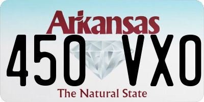 AR license plate 450VXO