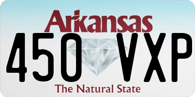 AR license plate 450VXP