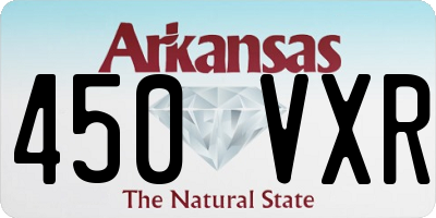 AR license plate 450VXR