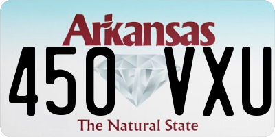 AR license plate 450VXU