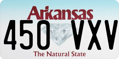 AR license plate 450VXV