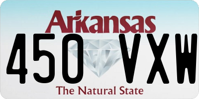 AR license plate 450VXW
