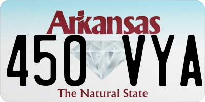 AR license plate 450VYA