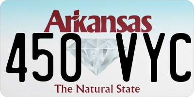 AR license plate 450VYC