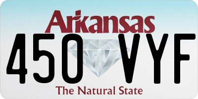 AR license plate 450VYF