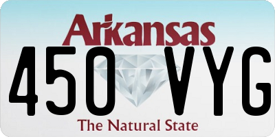 AR license plate 450VYG