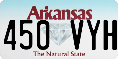 AR license plate 450VYH