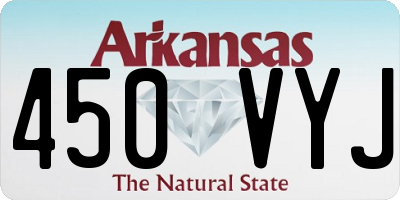 AR license plate 450VYJ