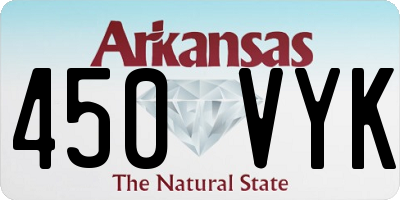AR license plate 450VYK