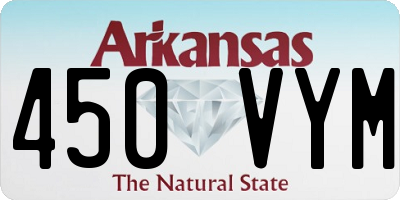 AR license plate 450VYM
