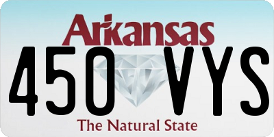 AR license plate 450VYS