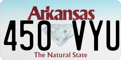 AR license plate 450VYU