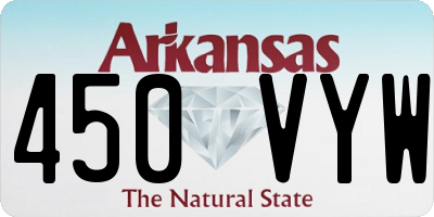 AR license plate 450VYW