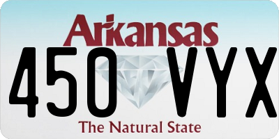 AR license plate 450VYX