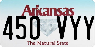 AR license plate 450VYY