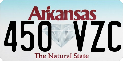 AR license plate 450VZC