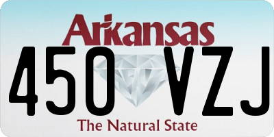 AR license plate 450VZJ