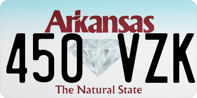 AR license plate 450VZK