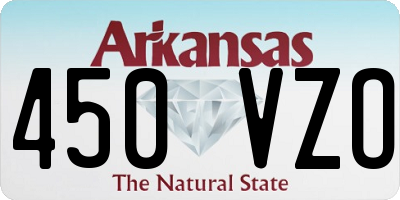 AR license plate 450VZO