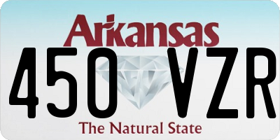 AR license plate 450VZR