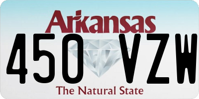 AR license plate 450VZW