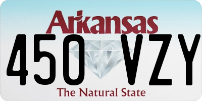 AR license plate 450VZY