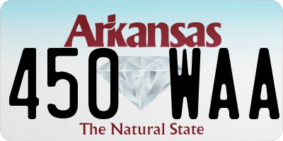 AR license plate 450WAA
