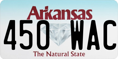 AR license plate 450WAC