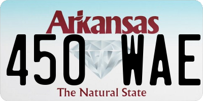 AR license plate 450WAE